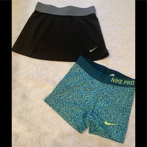 Nike Skirt and Short Bundle
